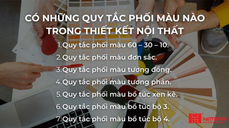7 quy tắc phối màu, 7 Quy Tắc Phối Màu Trong Không Gian Ngôi Nhà Của Bạn